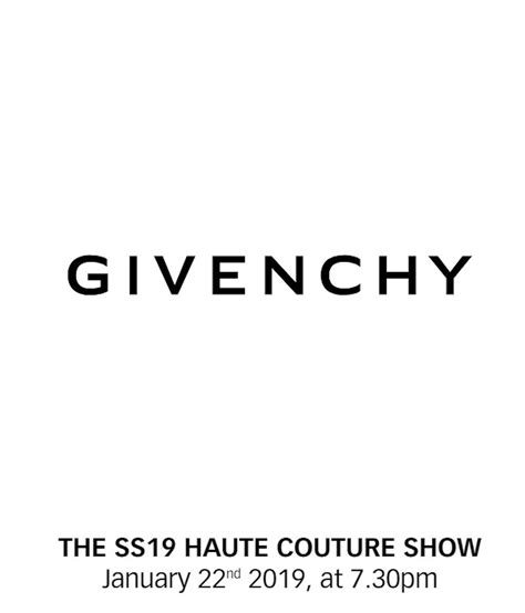 Givenchy SS19 Haute Couture show 